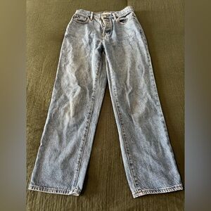 PacSun Blue High-Rise Straight Jeans